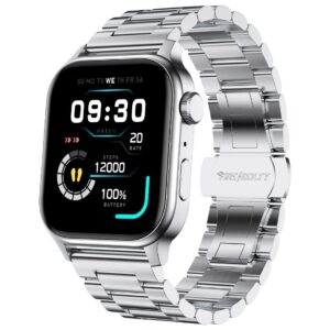 Fire-Boltt Rise Smart Watch 1.85″ with Bluetooth Calling, AI Voice Assistant, Rotating Crown, SpO2 & Heart Rate Monitor, 123 Sports Modes, IP67...